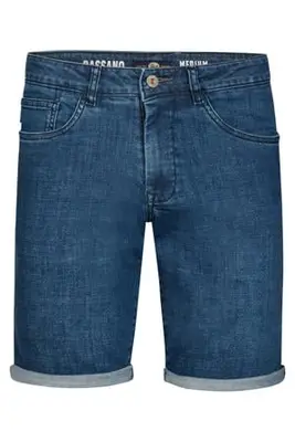regular short dark blue denim bij Wehkamp