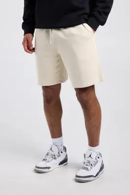 regular sweatshort beige bij Wehkamp