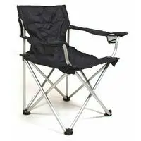 Relags Travelchair Komfort Aluminium Black Campingstoel bij Zwerfkei Outdoor & Travel