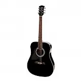 Richwood RD 12 Linkshandig Zwart - Artist Series akoestische Western gitaar bij Meibergen (Almelo)