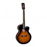 Richwood RHS 38E 2T / RHS38E 2T Electro Akoestische Jumbo Gitaar Sunburst bij Meibergen (Almelo)