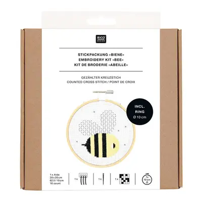 Rico Design Borduurpakket Bij Ø 10 cm bij Wolplein