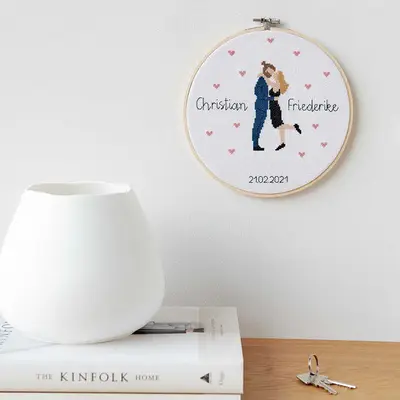 Rico Figurico Lovebirds Borduurpakket bij Wolplein