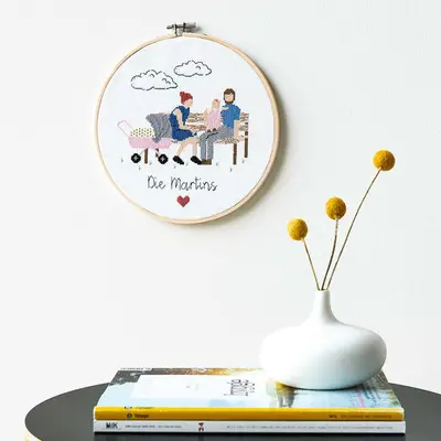 Rico Figurico Young Family Borduurpakket bij Wolplein