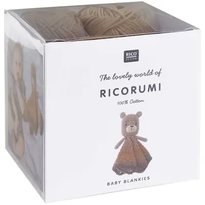 Ricorumi haakpakket - knuffeldeken - beer bij Pipoos
