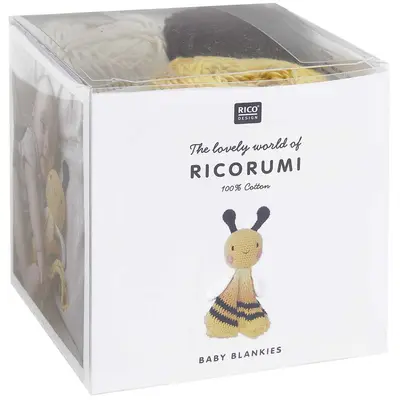 Ricorumi haakpakket - knuffeldeken - bij bij Pipoos