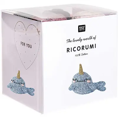 Ricorumi haakpakket - narwal bij Pipoos