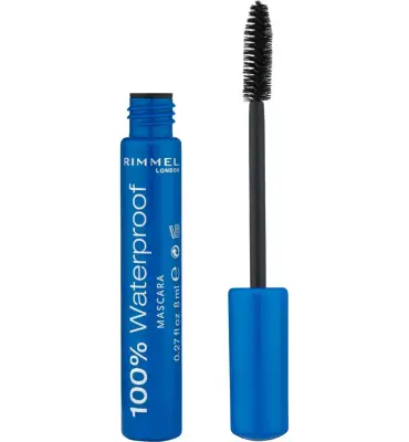 Rimmel London 100% Waterproof Rg Mascara Black 8Ml 18 Iv (1 stuk) bij InternetDrogisterij
