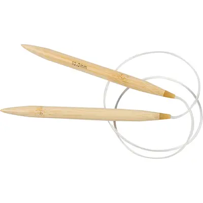 Rond breinaalden bamboe 10mm 80cm bij Creaknutselen