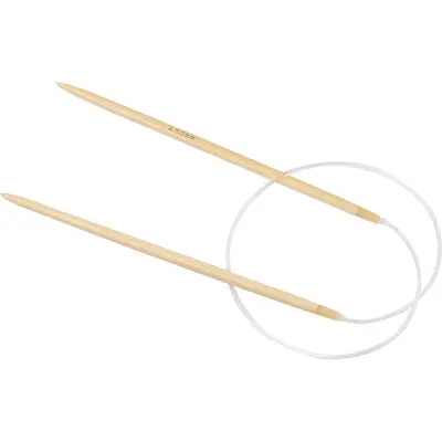 Rond breinaalden bamboe 4,5mm 60cm bij Creaknutselen