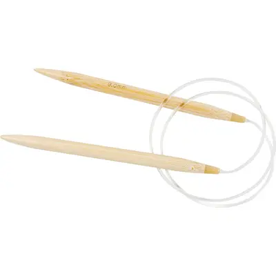 Rond breinaalden bamboe 9mm 80cm bij Creaknutselen