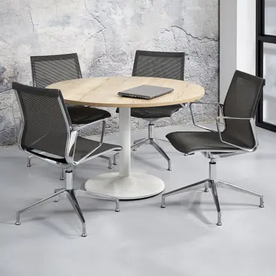 Ronde vergadertafel Ø 120 cm bij De Kantoormeubelshop