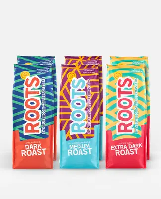 Roots Koffiebonen Proefpakket bio - 6 x 500g bij CoffeeMeister