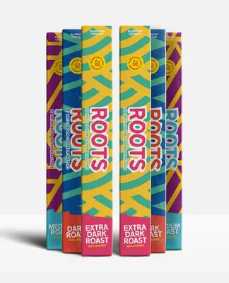 Roots Koffiecups Proefpakket bio - 60 cups bij CoffeeMeister