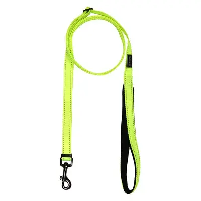 Rukka® Bliss Neon Hondenriem, geel Maat L: 200 cm lang, 25 mm breed bij Bitiba