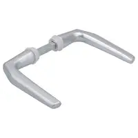 S2 deurkruk naturel rechthoek aluminium bij Hubo