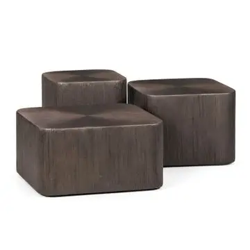 Salontafel Brexton Donkerbruin - set 3 stuks bij Woonexpress