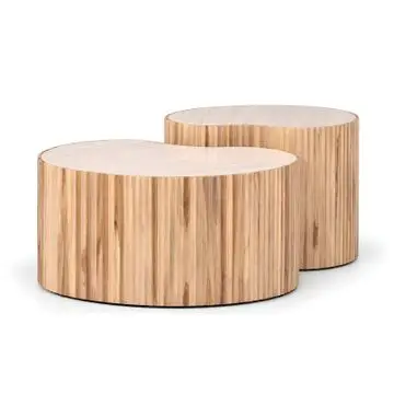 Salontafel Cedro Naturel - set 2 stuks bij Woonexpress