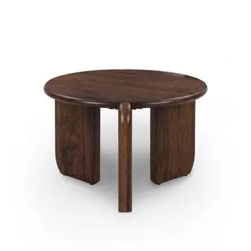 Salontafel Conna Walnootbruin - Ø 60 cm bij Woonexpress