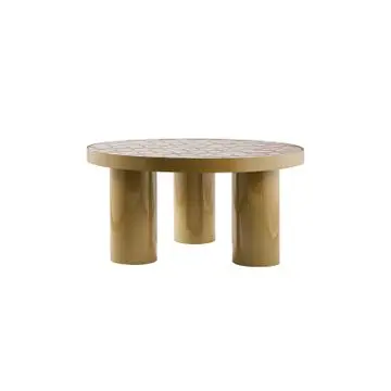 Salontafel Etta Bruin - Ø 72 cm bij Woonexpress