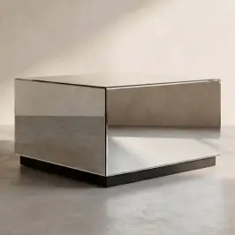 Salontafel met spiegelglas bij LUMZ