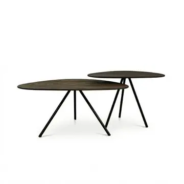 Salontafel Varo Donkerbruin - set 2 stuks bij Woonexpress