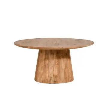 Salontafel Viktor Lichtbruin - Ø 80 cm bij Woonexpress