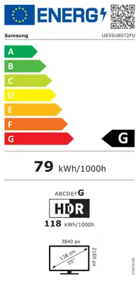 Samsung 4K Crystal UHD 55U8072F (2025) LED TV bij BoXXer