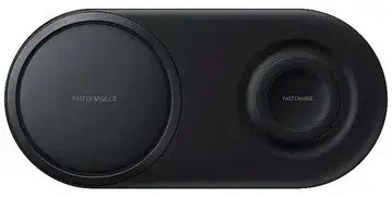 Samsung Charger Duo Pad EP-P5200 Draadloze Fast Charge Oplader Zwart bij GSMpunt