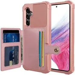 Samsung Galaxy A34 3 in 1 Back Cover Portemonnee Hoesje Roze bij GSMpunt