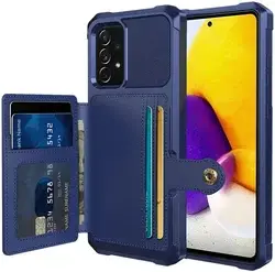 Samsung Galaxy A53 3 in 1 Back Cover Portemonnee Hoesje Donkerblauw bij GSMpunt