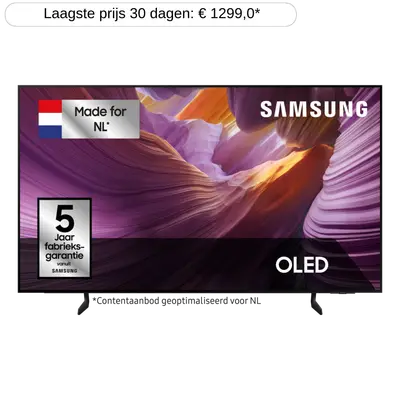 SAMSUNG QE65S85FAEXXN - Ultra HD 4K - OLED-tv - 65 inch - 2025 bij MediaMarkt