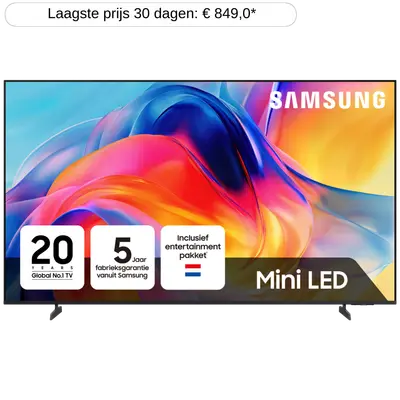 SAMSUNG UE65M70H - Ultra HD 4K - Mini-led-tv - 65 inch - 2026 bij MediaMarkt