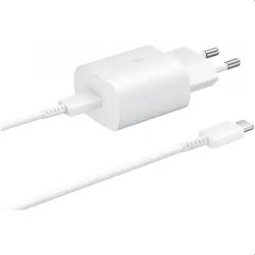 Samsung USB-C snellader set 25W wit met kabel bij Mobile Supplies