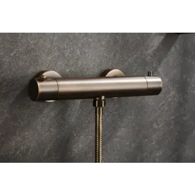 Saniclear Antique thermostatische douchekraan verouderd messing bij Sanitairkamer