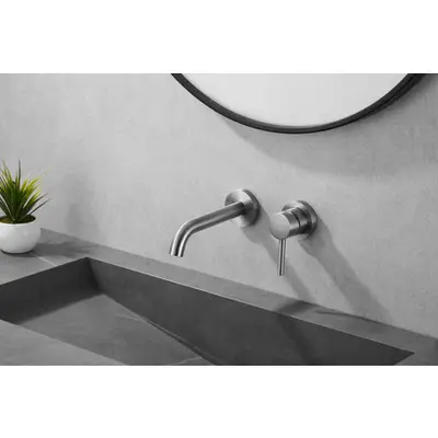 Saniclear Exclusive 304-RVS inbouw wastafelkraan eenhendel bij Sanitairkamer