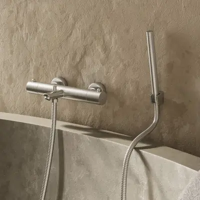 Saniclear Exclusive 304-RVS thermostatische badkraan met handdouche bij Sanitairkamer