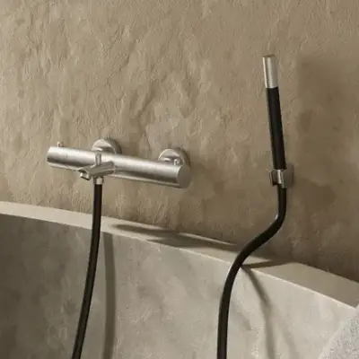 Saniclear Exclusive Pro 304-RVS thermostatische badkraan met handdouche bij Sanitairkamer