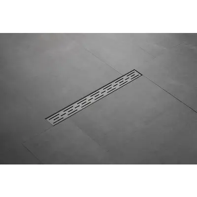 Saniclear Iron douchegoot 70x7cm verouderd ijzer - gunmetal bij Sanitairkamer