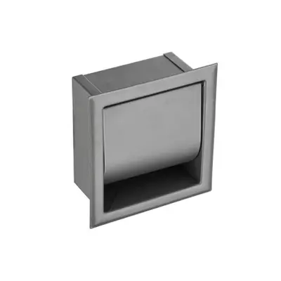 Saniclear Iron inbouw toiletrolhouder met klep gunmetal - verouderd ijzer bij Sanitairkamer