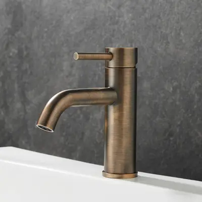 Saniclear Plus wastafelkraan verouderd messing bij Sanitairkamer