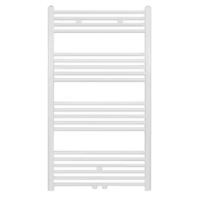 Sanigoods Base handdoek radiator 120x60 616 watt MO aansluiting wit bij Sanitairkamer
