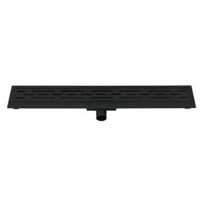 SaniGoods Black douchegoot zwart met flens 90cm bij Sanitairkamer