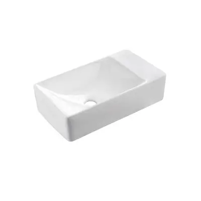 Sanigoods Celin fontein keramiek 38x22x10cm wit bij Sanitairkamer