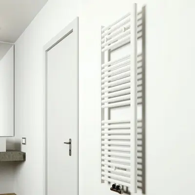 SaniGoods Inola handdoek radiator 120x60cm wit 616Watt bij Sanitairkamer