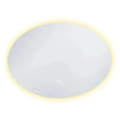 SaniSupreme Badkamerspiegel Ibiza ovaal 80 x 60 cm. met led verlichting, verwarming en touch dim-schakelaar bij SaniSupreme