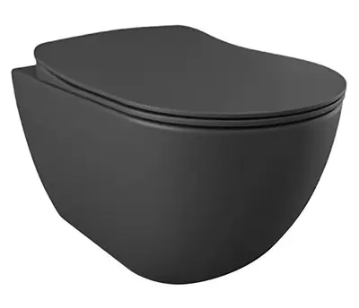 SaniSupreme Creavit Series wandcloset toilet wc 50.5 x 35.5cm x 34.5cm Mat Antraciet bij SaniSupreme