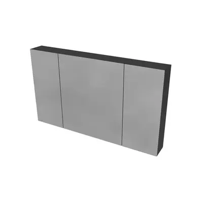 Sanisupreme Hayat spiegelkast 120X70X15cm-Mat Zwart bij SaniSupreme
