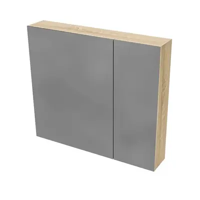 Sanisupreme Hayat spiegelkast 80X70X15cm Eik bij SaniSupreme