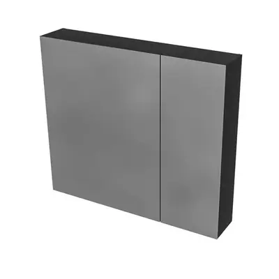Sanisupreme Hayat spiegelkast 80X70X15cm Mat Zwart bij SaniSupreme
